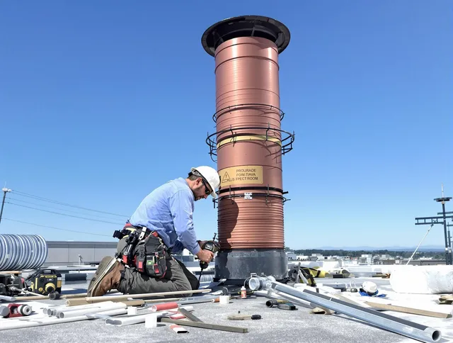 Installed chimney liner by East Lyme Chimney Sweep in East Lyme, CT