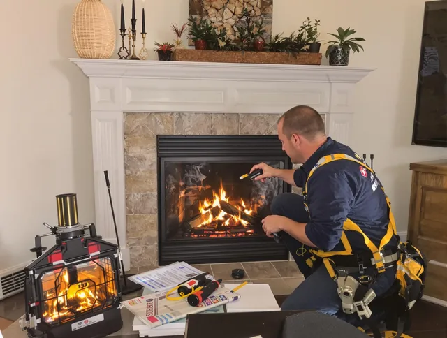 Safety-focused fireplace inspection by East Lyme Chimney Sweep in East Lyme, CT